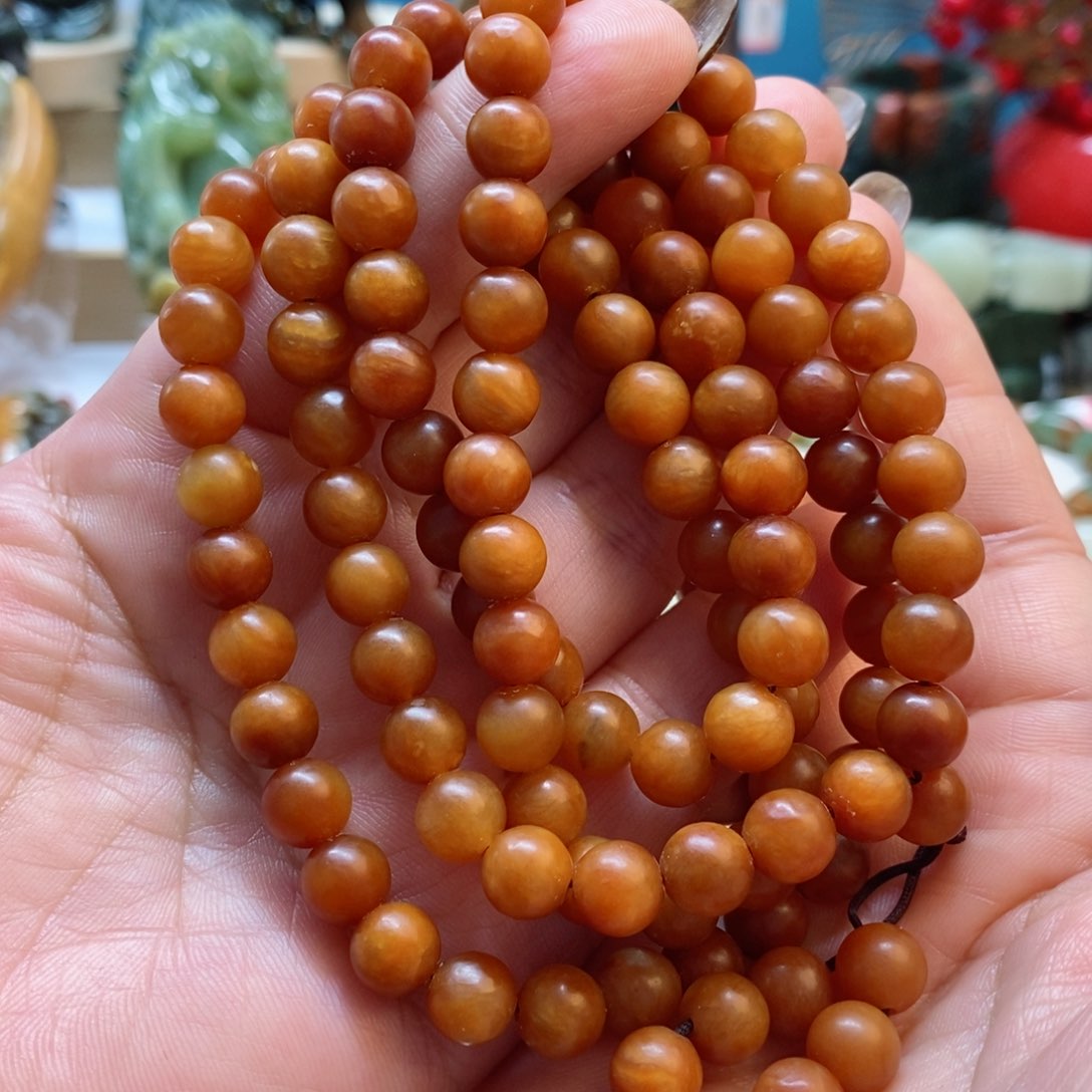 蛇纹石玉项链未镶嵌