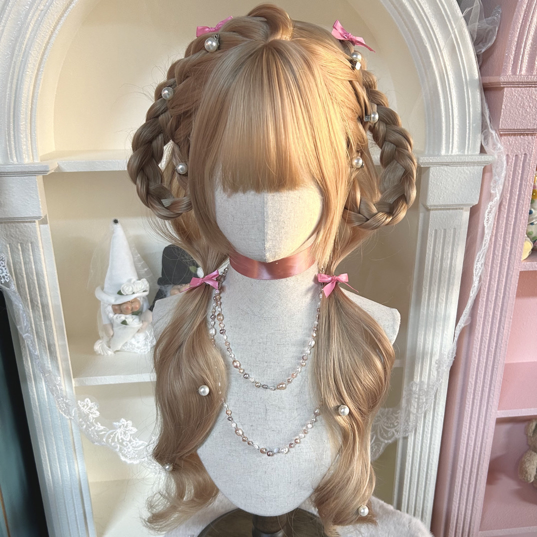 【之鱼假发·垂耳兔】定制编发假发甜妹全头套自然甜美长卷发编发