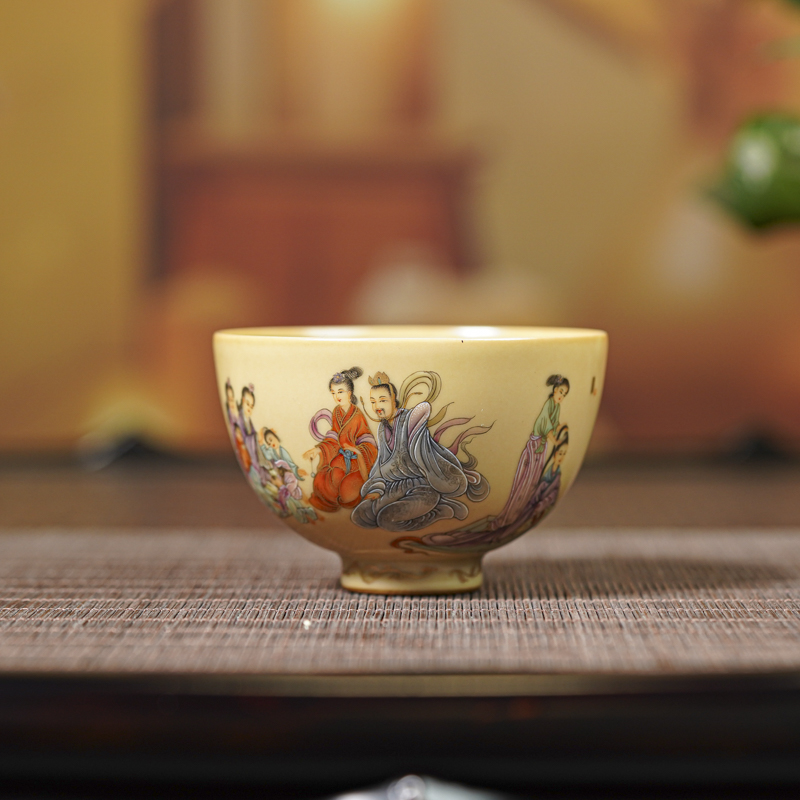 【小乔赏瓷】谢小金女史箴图杯 xxj513