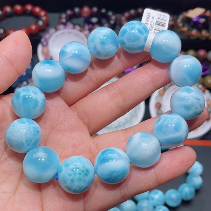 针钠钙石（海纹石）手链未镶嵌海文石手链