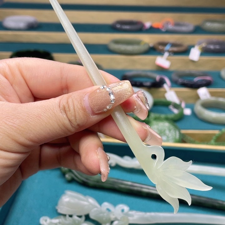 和田玉发簪未镶嵌