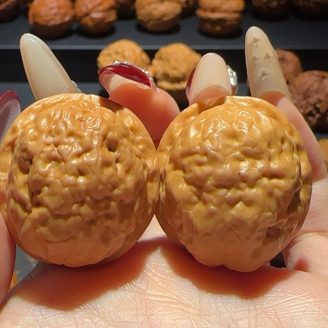 把件文玩核桃小金鱼