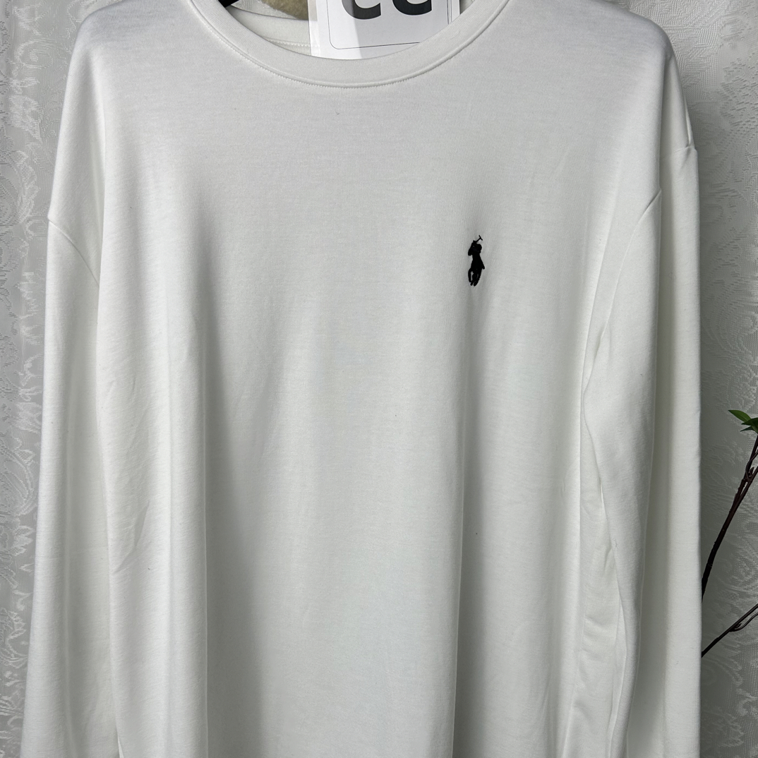 宽松型纯棉长袖T恤加绒