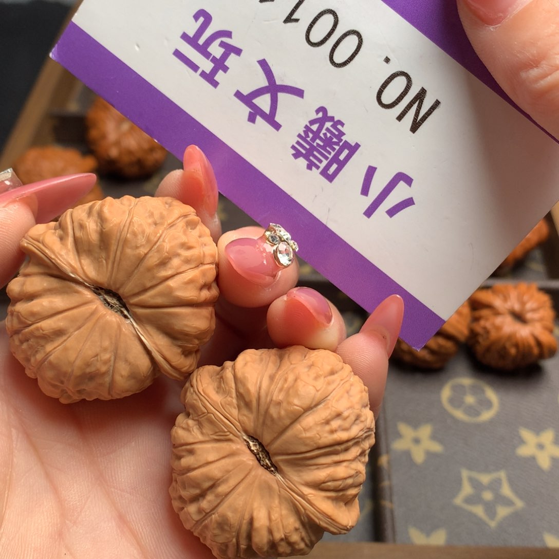 文玩核桃把件38南瓜墩