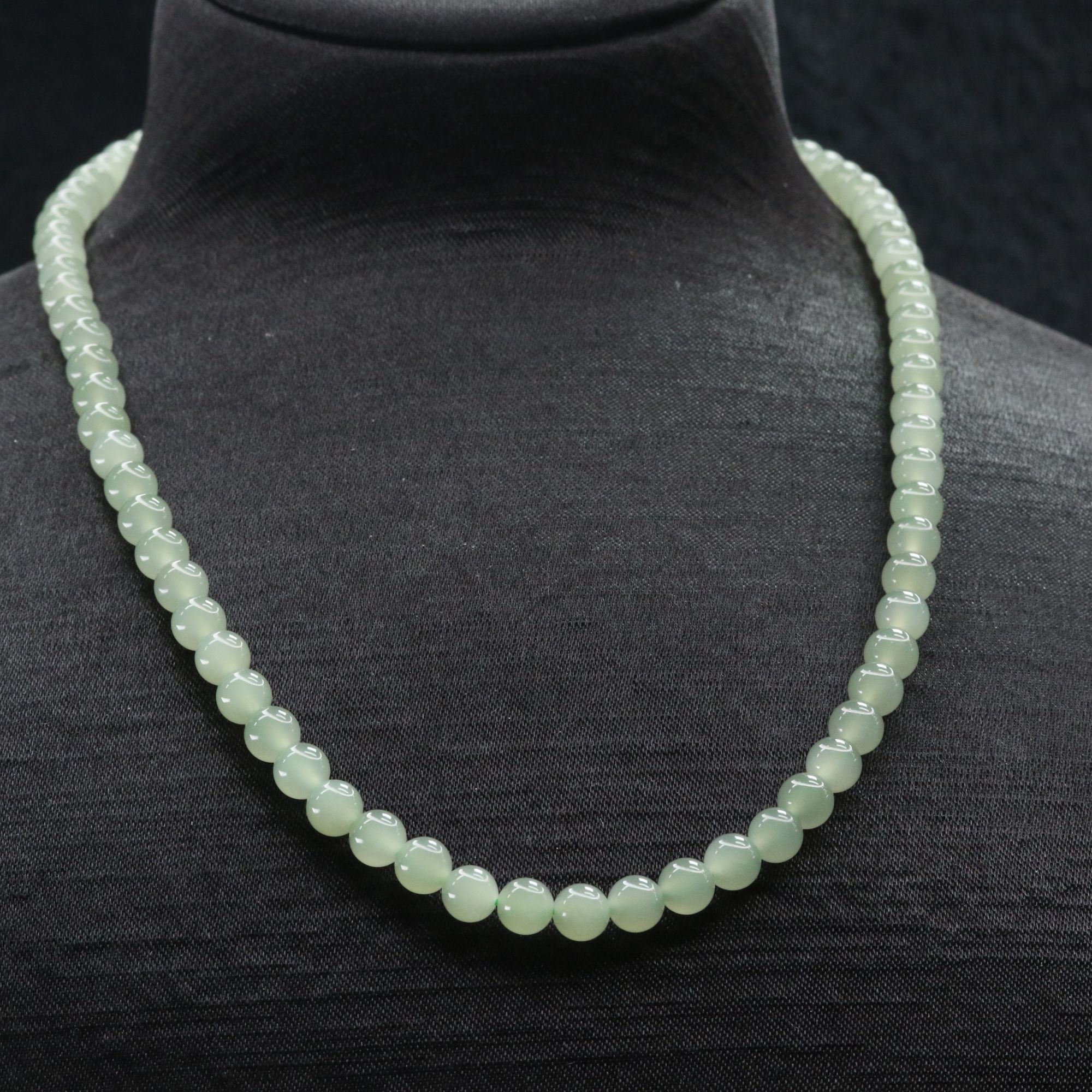 42和田玉晴水长串/000166上海嘉禾拍卖