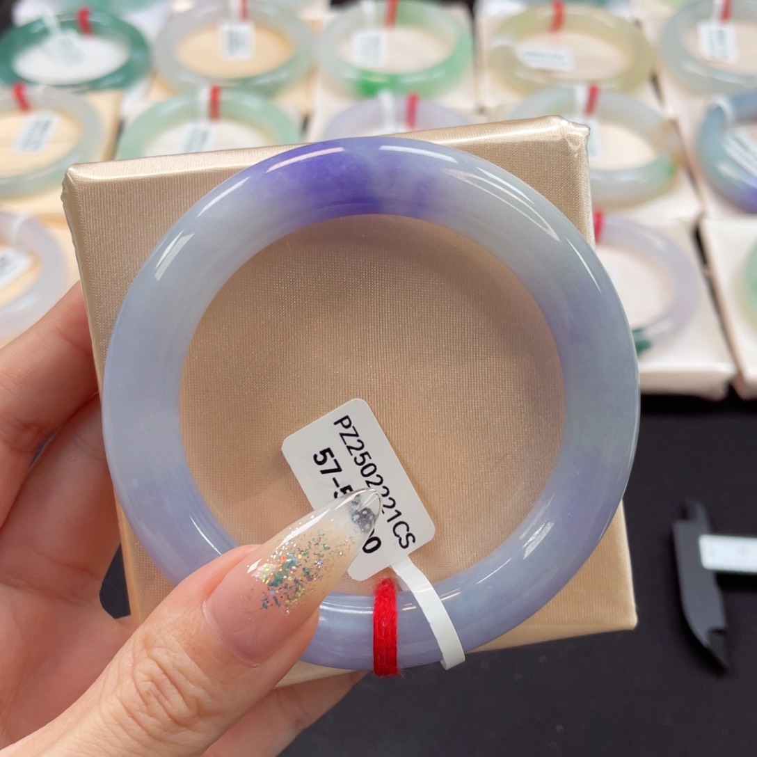 未镶嵌手镯翡翠57香芋牛奶莫奈蓝紫超辣48号