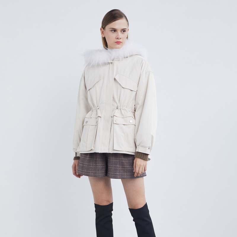 圣迪奥女装时尚气质显瘦百搭休闲加厚长袖外套S21482303