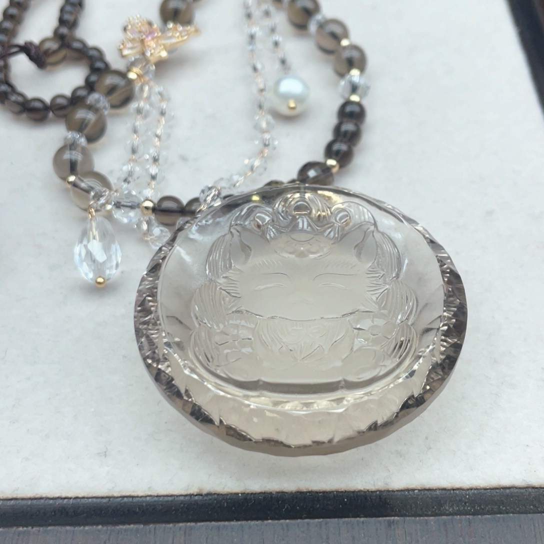 水晶吊坠(不含链)未镶嵌桃*