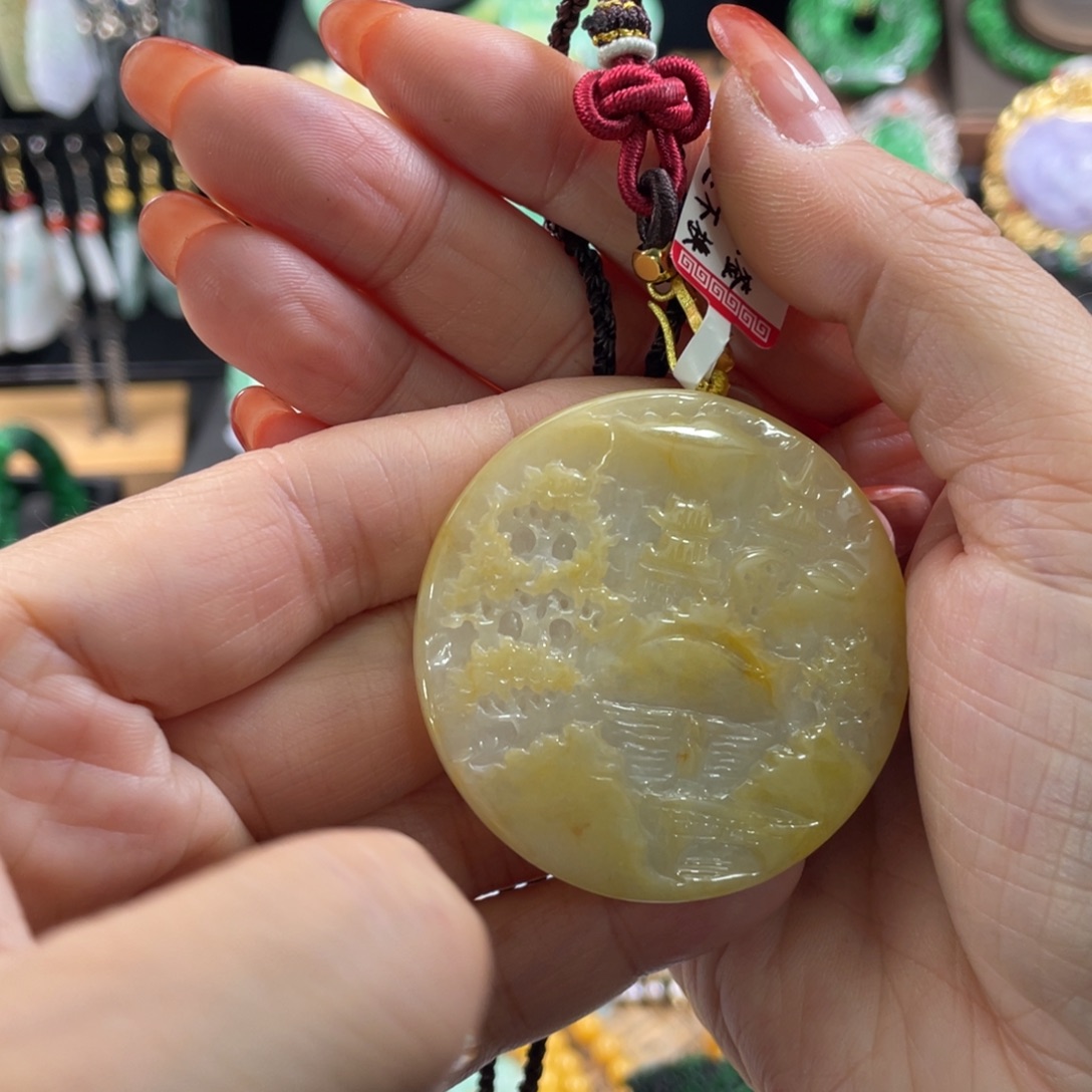 翡翠未镶嵌耳饰代编织