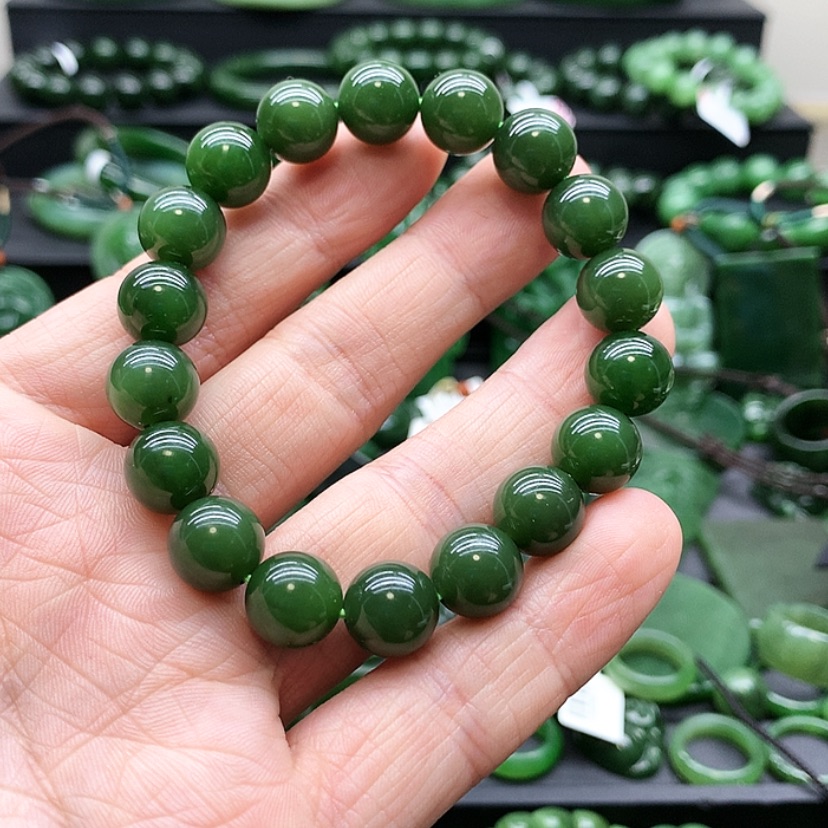 【闪购商品】和田玉（碧玉）手链未镶嵌