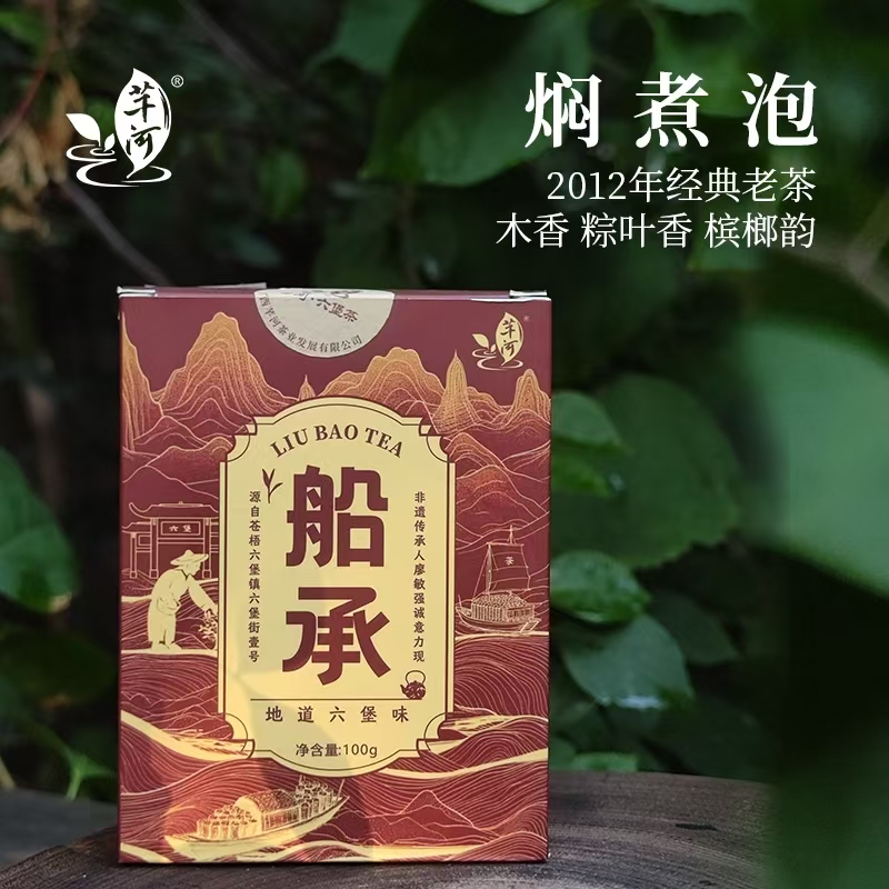 船承 I 芊河六堡茶 2012年陈化 陈香木香粽香 老茶