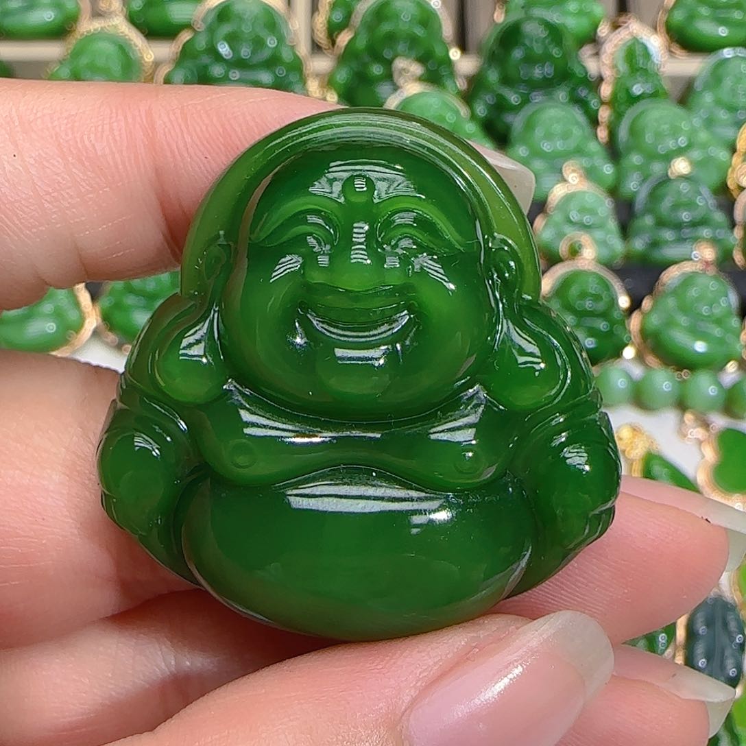 和田玉（碧玉）吊坠(不含链)未镶嵌