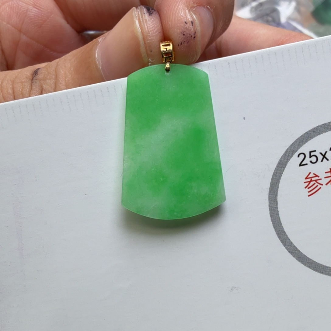 翡翠未镶嵌颈饰108