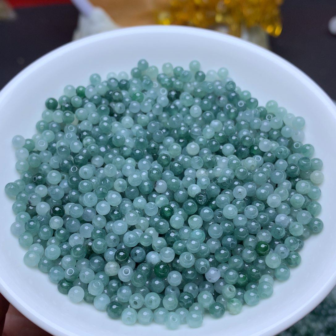 【闪购商品】翡翠手链未镶嵌卡3.5冰蓝水100个