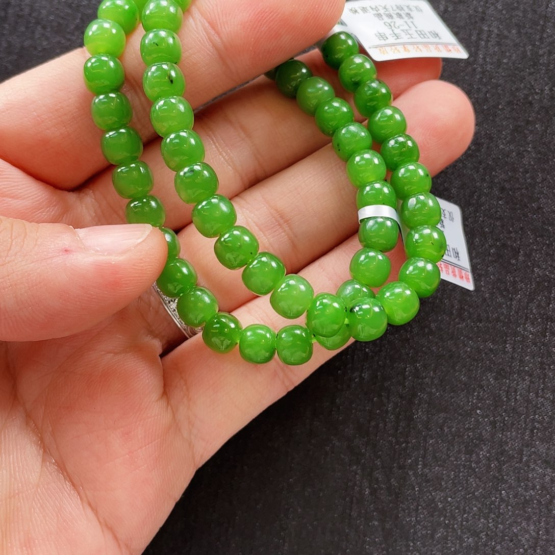 未镶嵌手串和田玉多样性法一