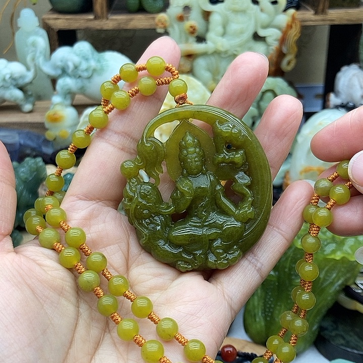 岫玉吊坠挂件未镶嵌