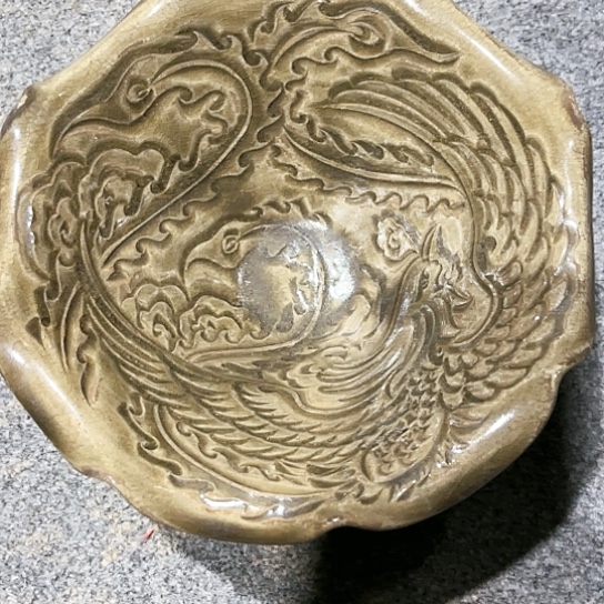 瓦当摆件摆件茶桌茶台陶瓷赵*豹