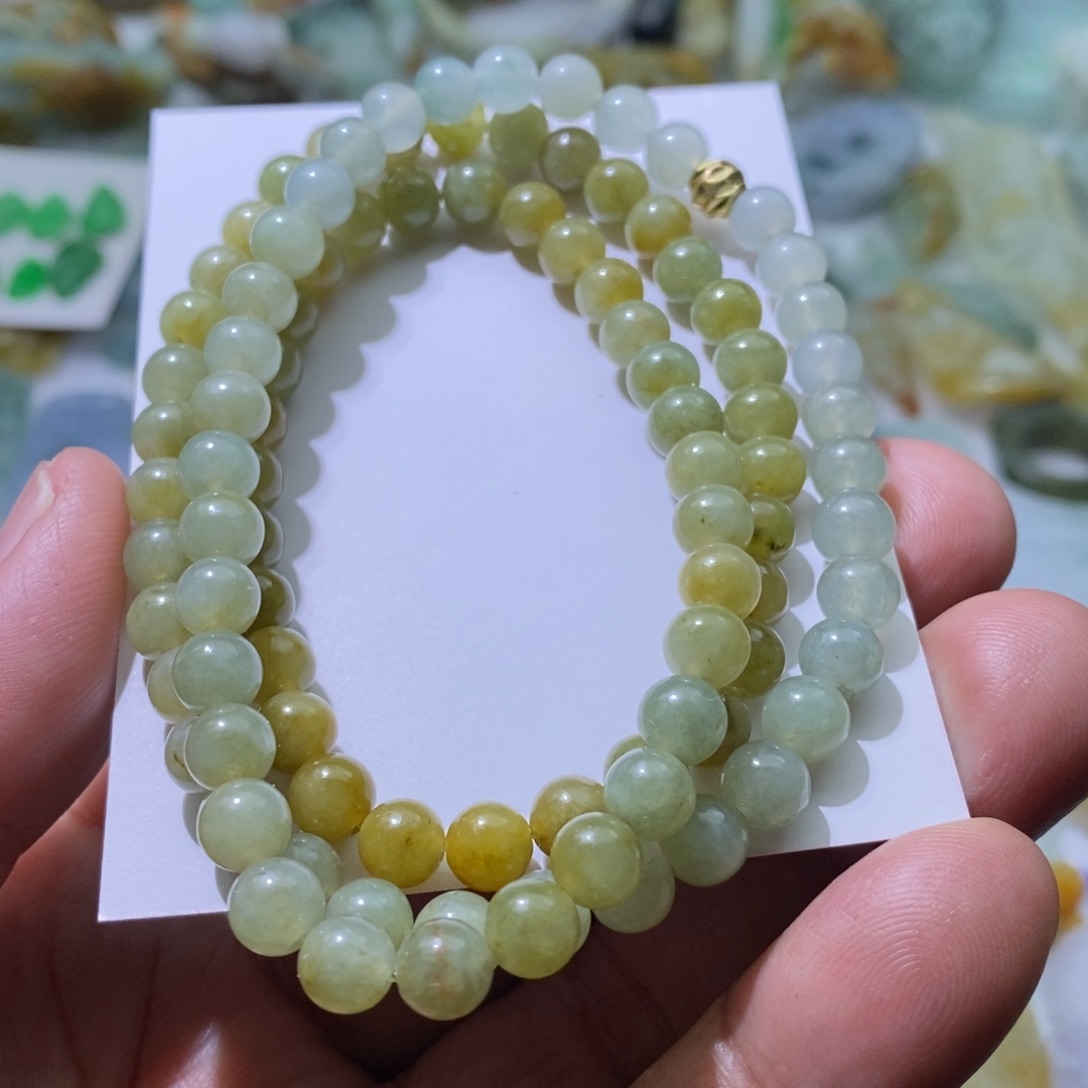 定制翡翠未镶嵌珠串
