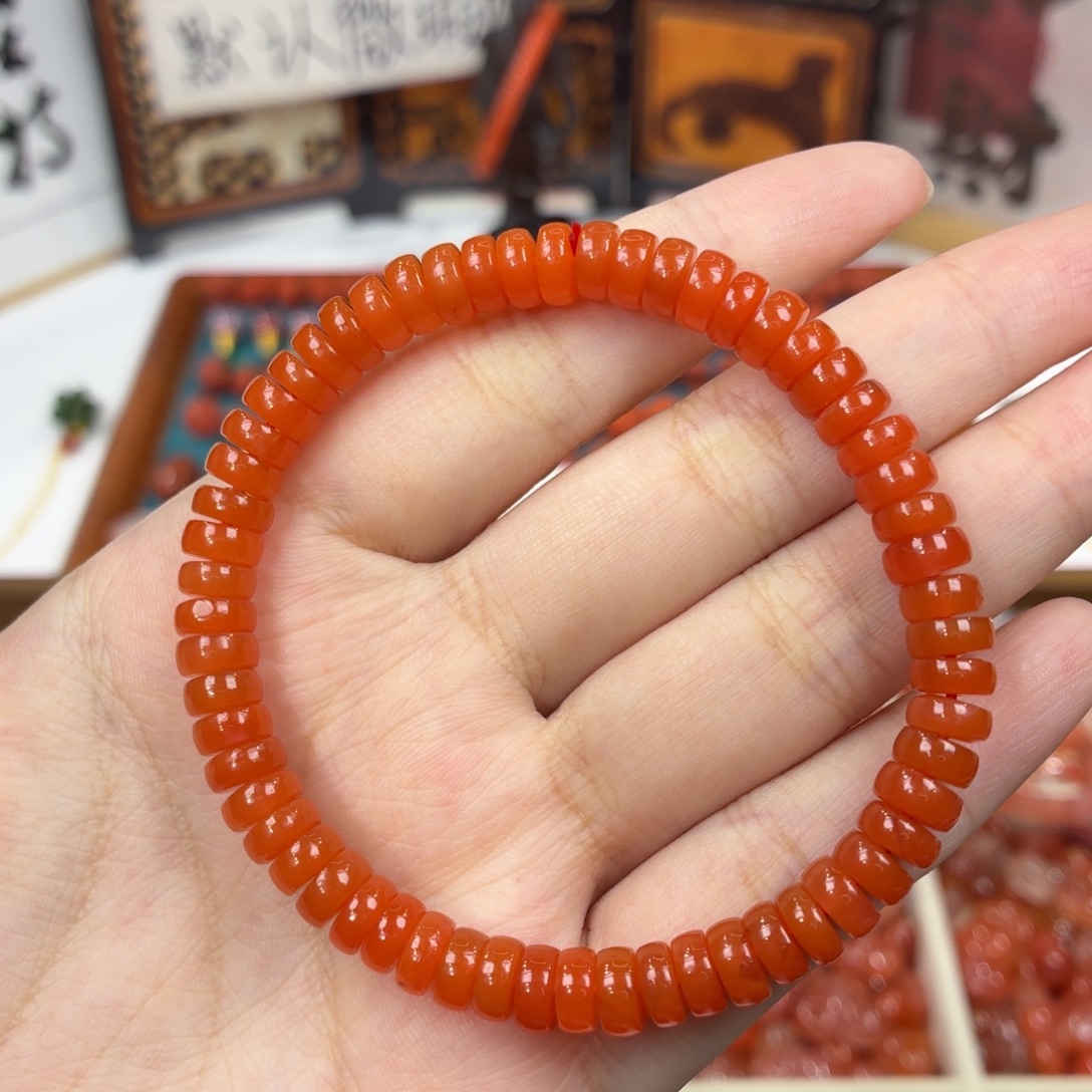 南红玛瑙未镶嵌手串南红药片手串