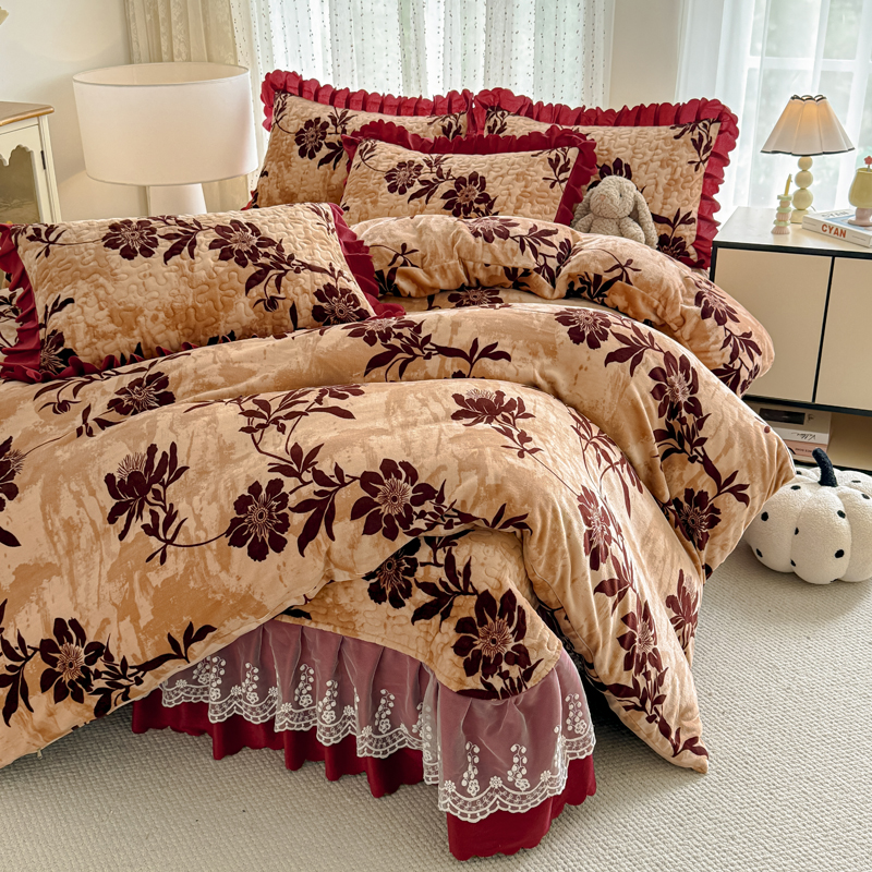 【单件被套】冬季加厚加绒牛奶绒被罩双面绒单件被套防静电可机洗