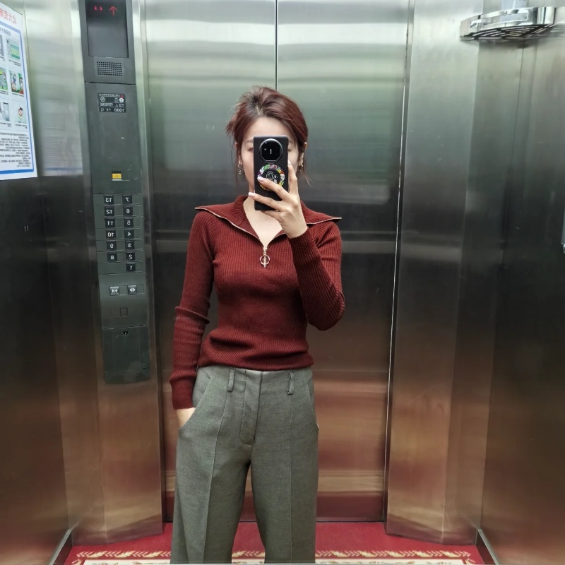 1003  商场同高领显瘦毛衣