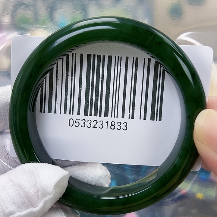 和田玉未镶嵌手镯包容58.4