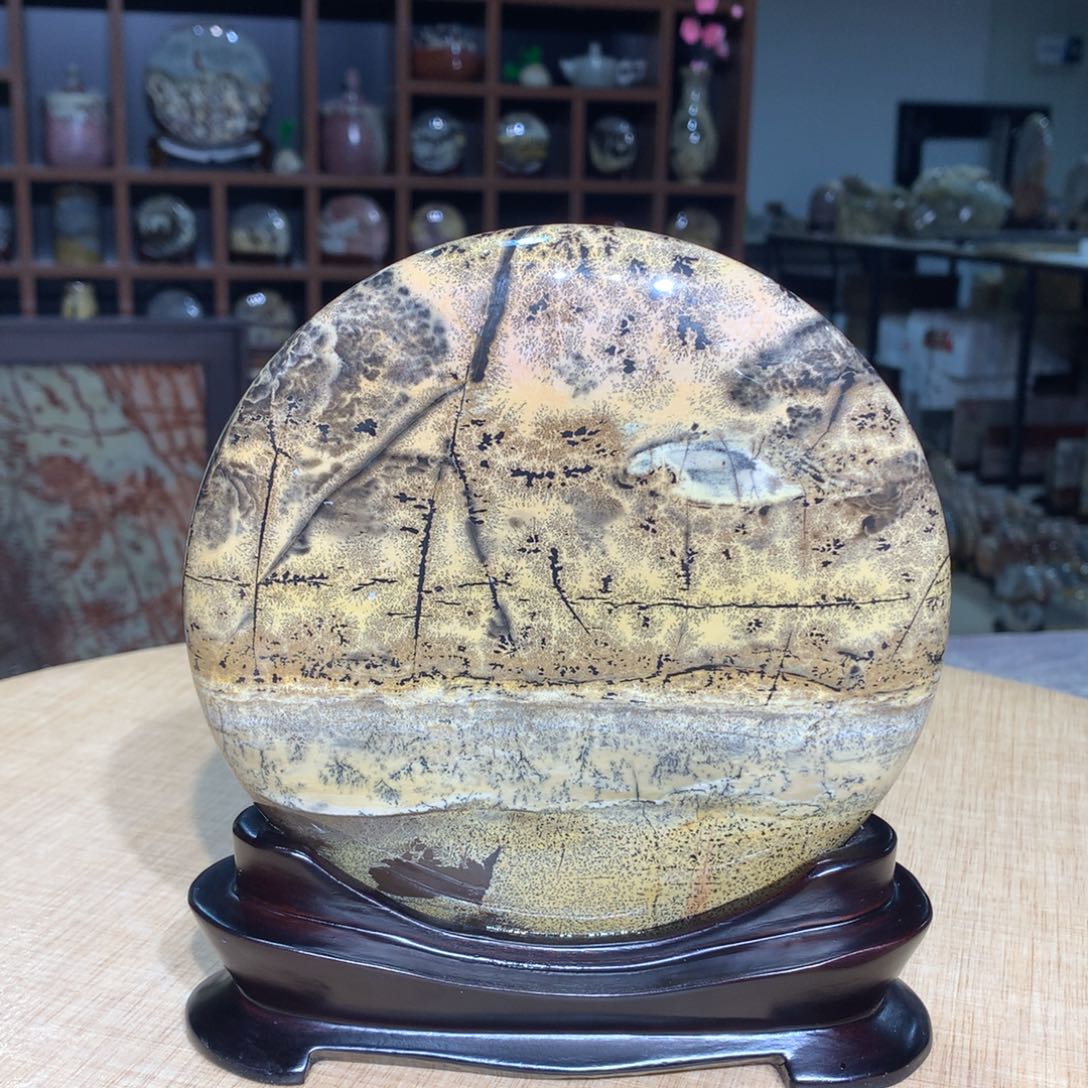 紫砂广西国画石，观赏