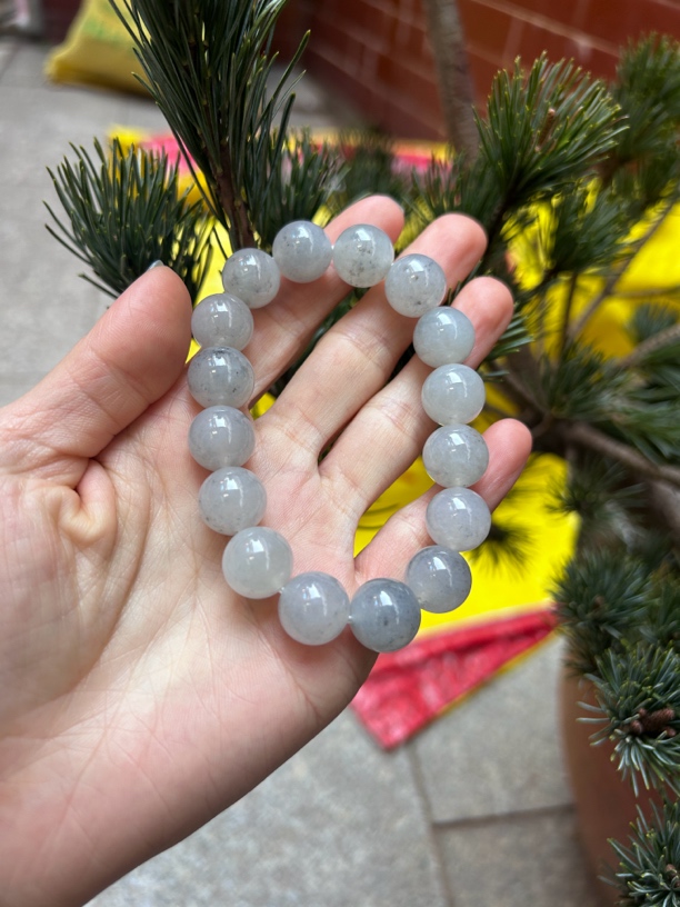 天然翡翠乌鸡手串卡1.3
