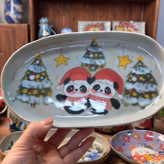 炉景德镇釉下手绘陶瓷 