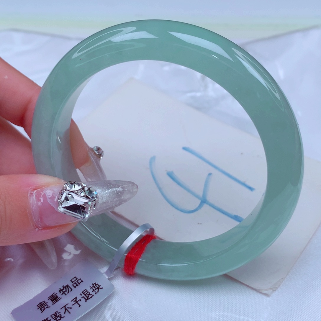 翡翠手镯未镶嵌天然缅甸翡翠A货手镯