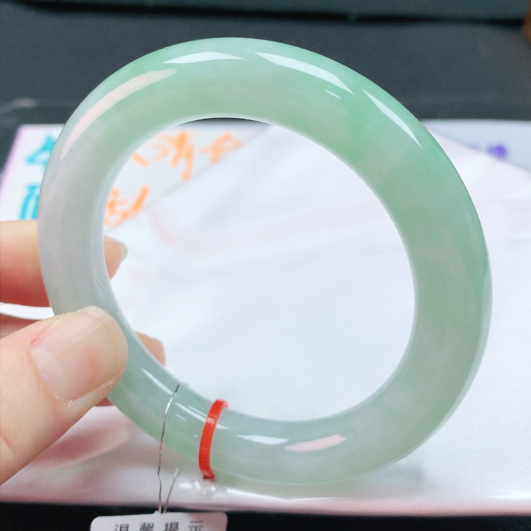 翡翠手镯未镶嵌55胖圆