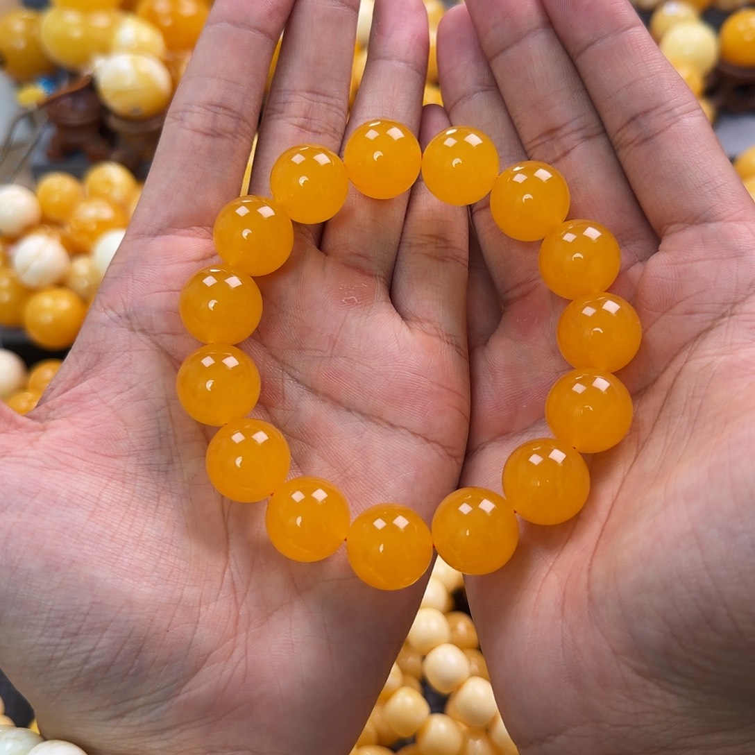 琥珀未镶嵌珠宝奇石16mm同料