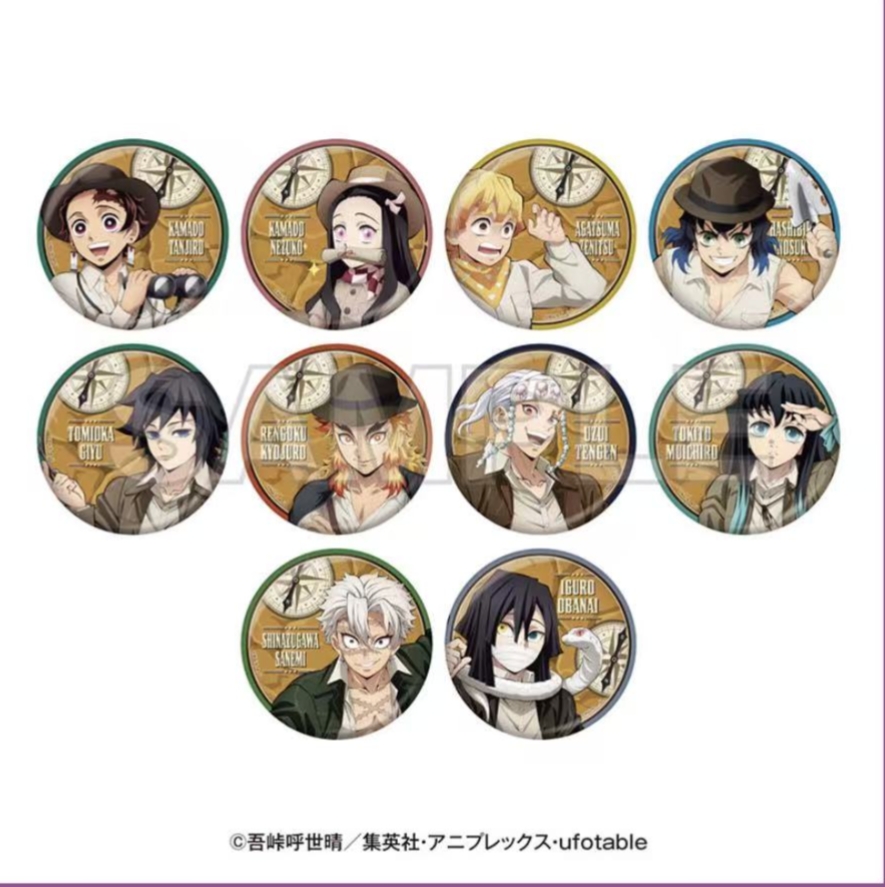 【日谷现货】鬼灭之刃太阳城系列吧唧布艺贴纸特典立牌挂件盲盒