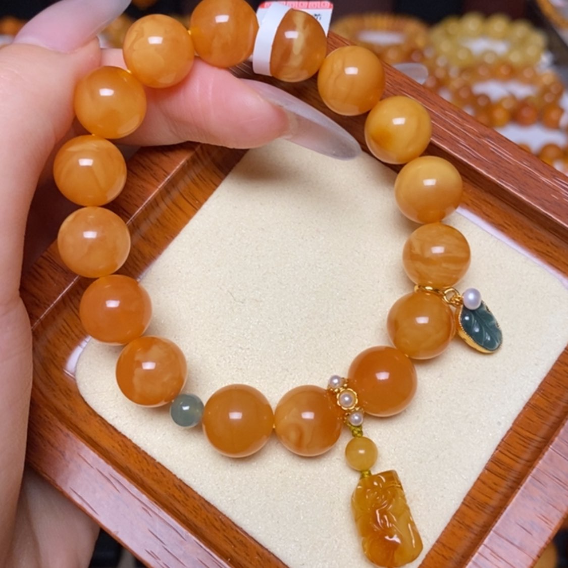 【闪购商品】未镶嵌蜜蜡手链手串