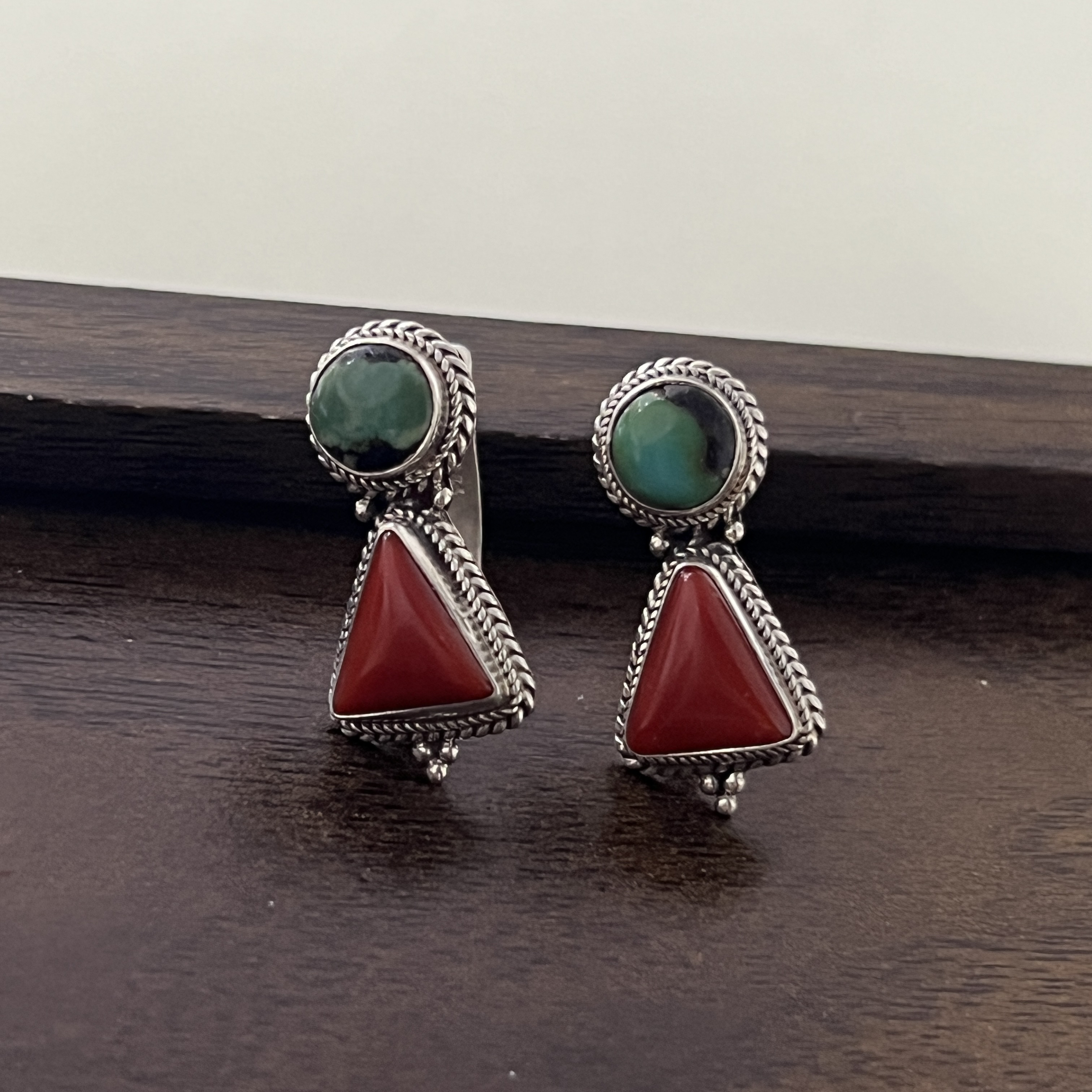 足银耳饰 纯银旭日耳环耳坠耳饰蒙古民族风纯手工本年礼物299