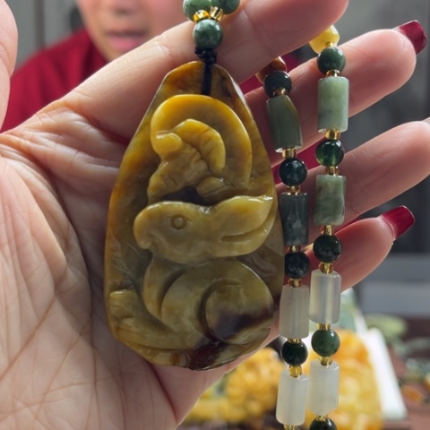 岫玉挂件未镶嵌挂件