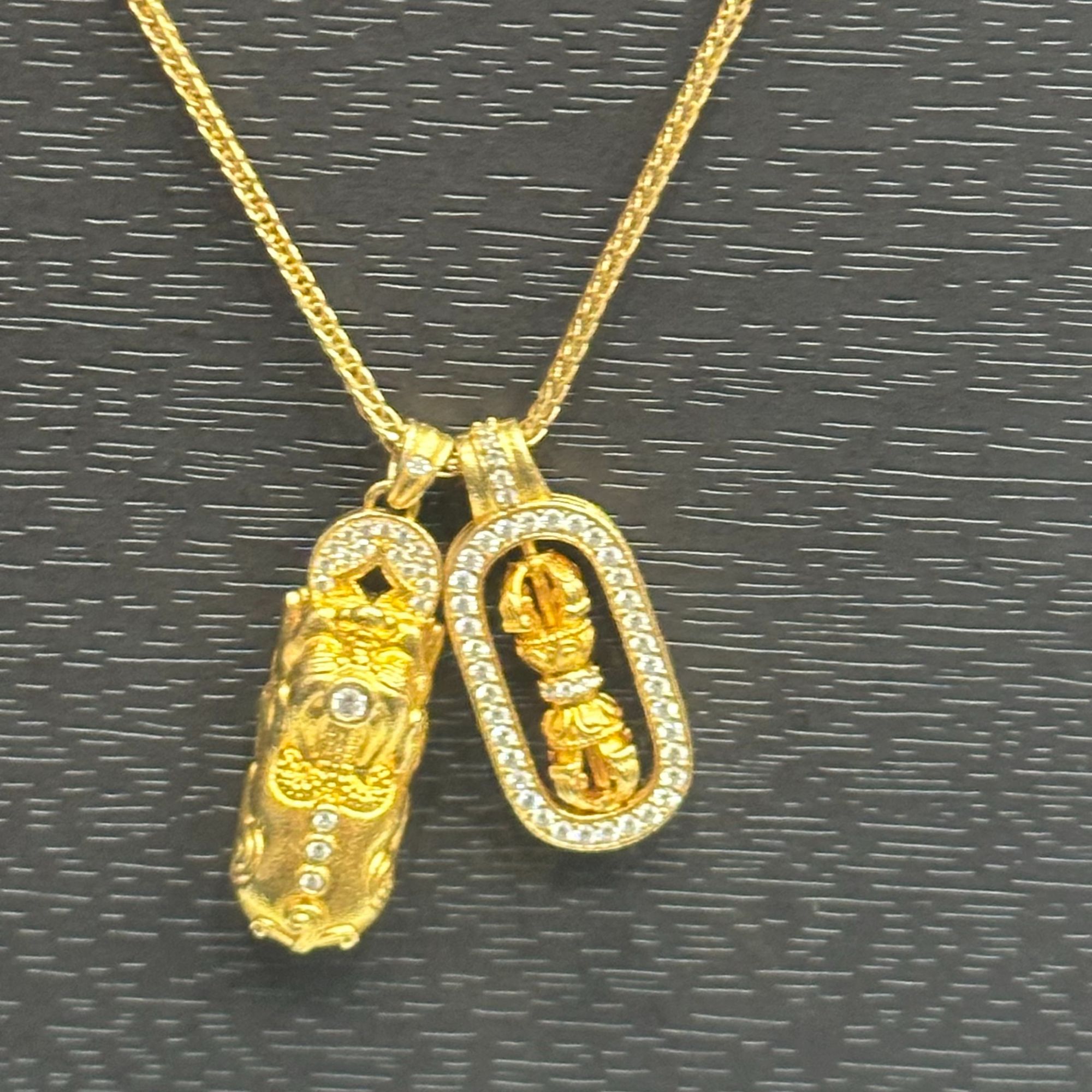 坠链均足银 【金牌主播专享】足银貔貅金刚杵套链 YTL193