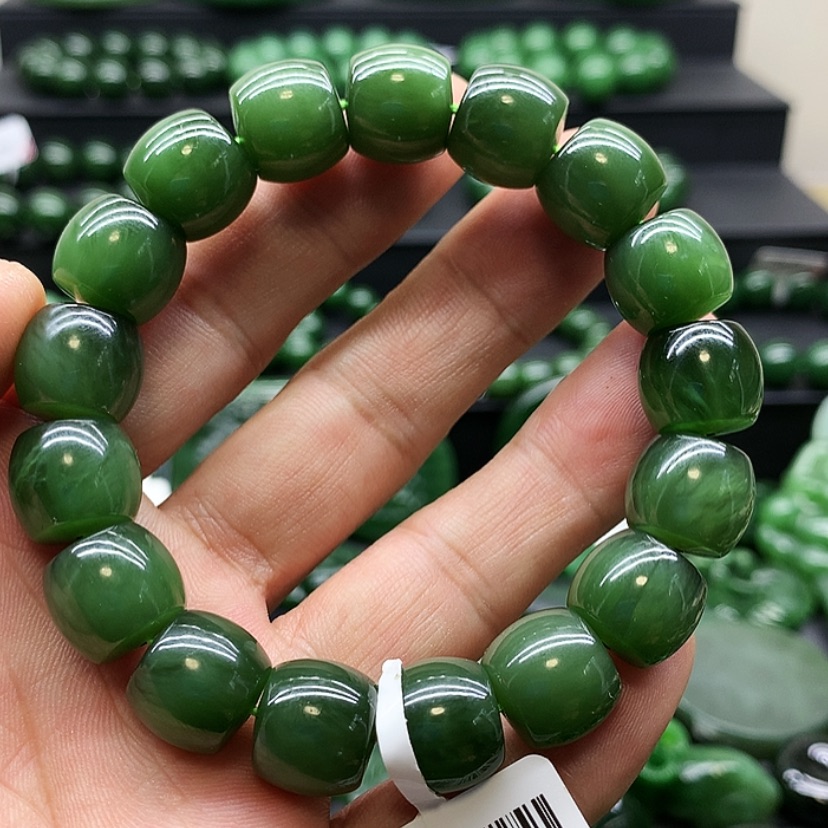 【闪购商品】未镶嵌和田玉（碧玉）手链