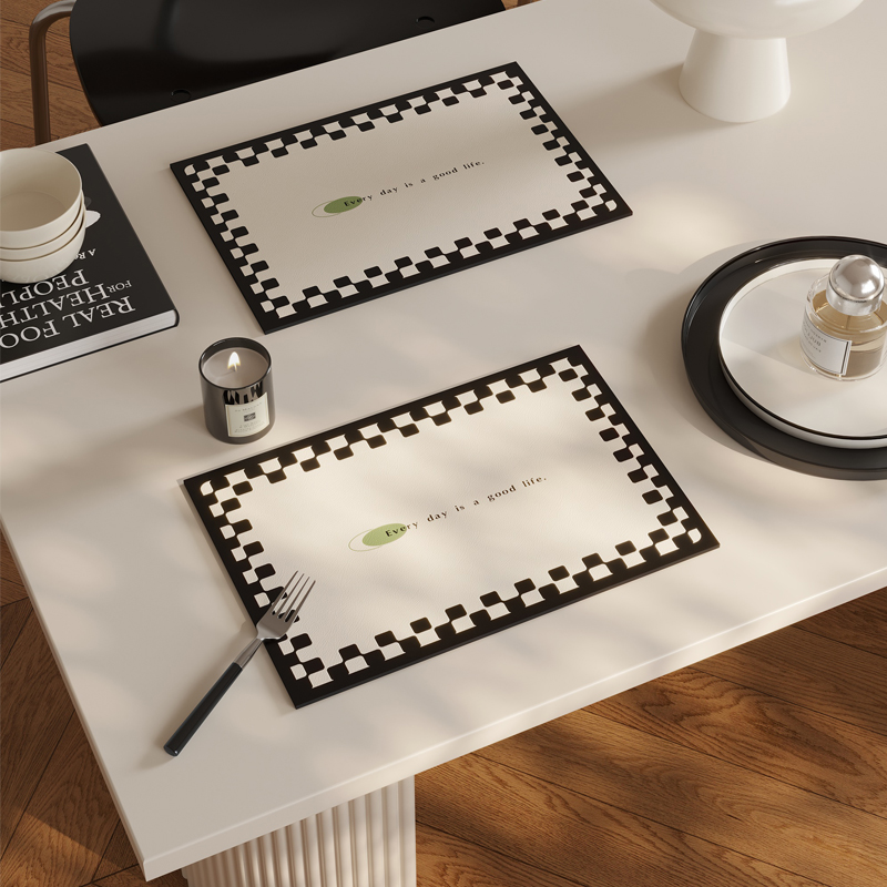 荔枝纹软皮革餐垫