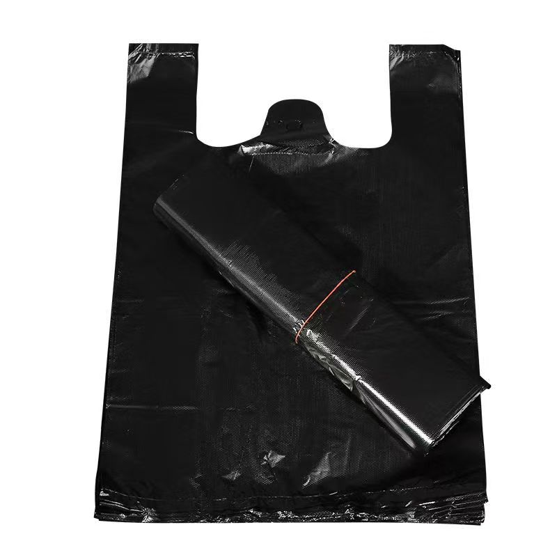 黑色一次性背心垃圾袋手提式加厚大号特大家用清洁袋