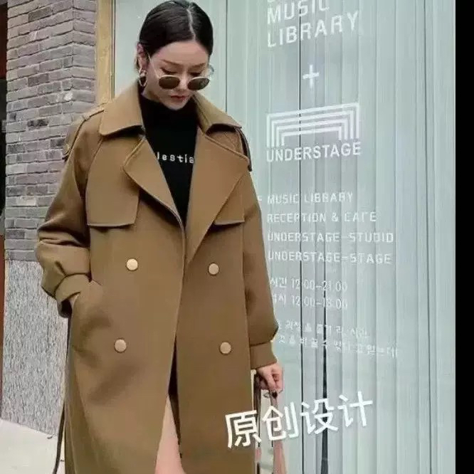 外套女2025新款爆款冬韩版百搭气质加棉尼大衣外套女秋冬款