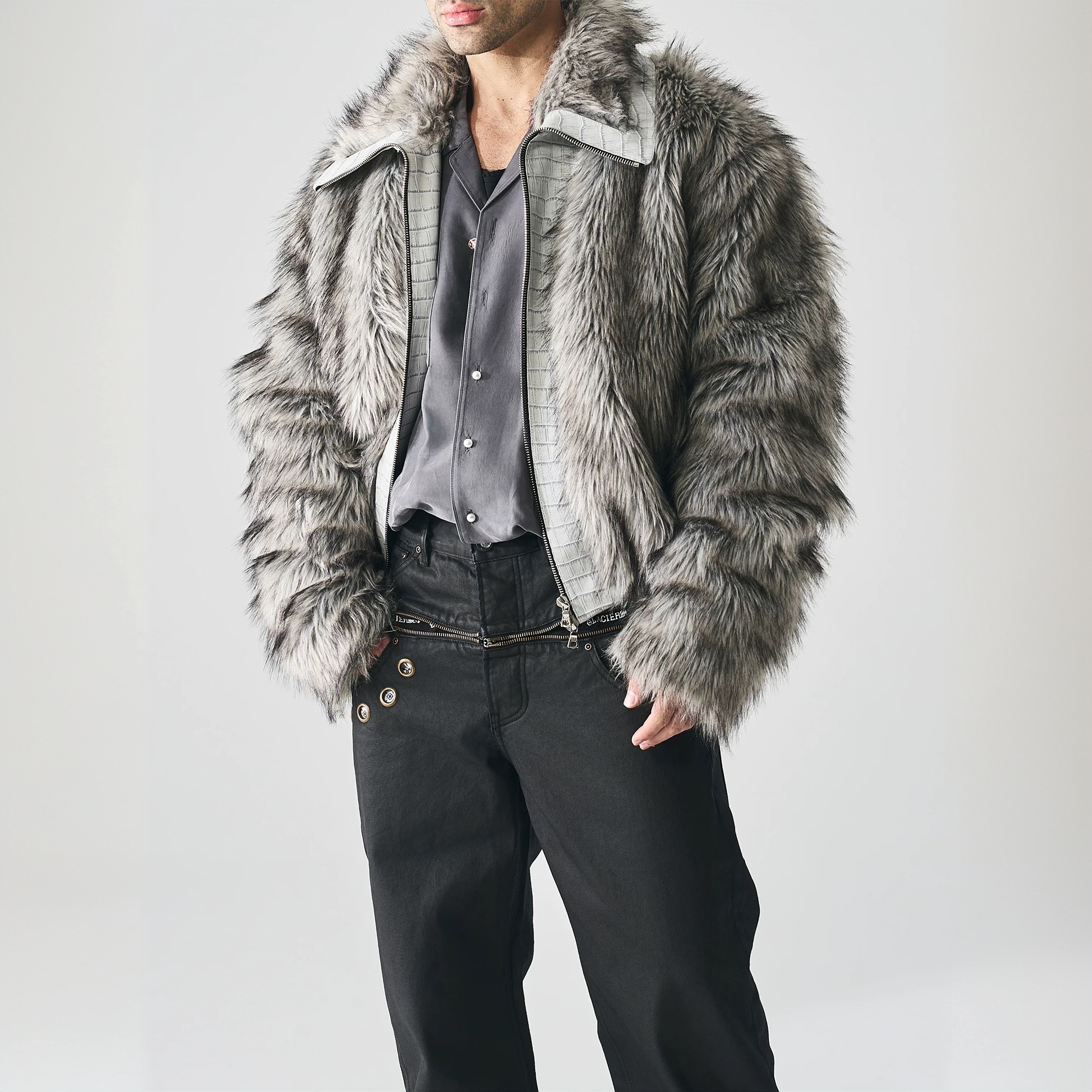 GLACIERBOY | 鳄鱼压纹皮草