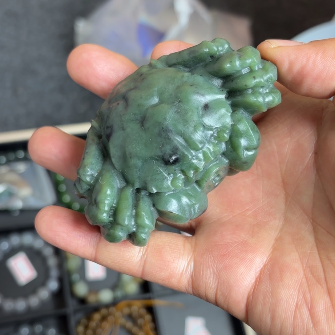 和田玉螃蟹未镶嵌