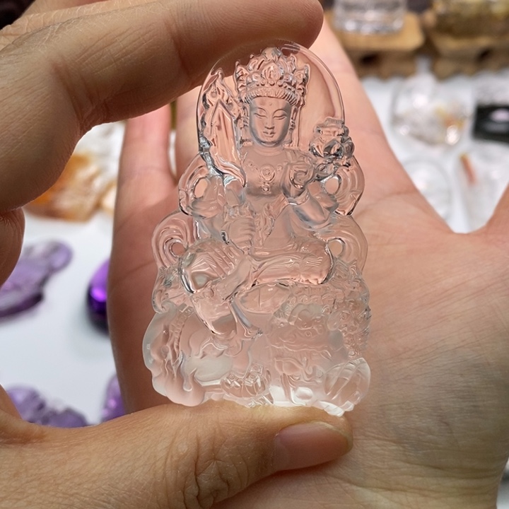 水晶颈饰未镶嵌岩*定制