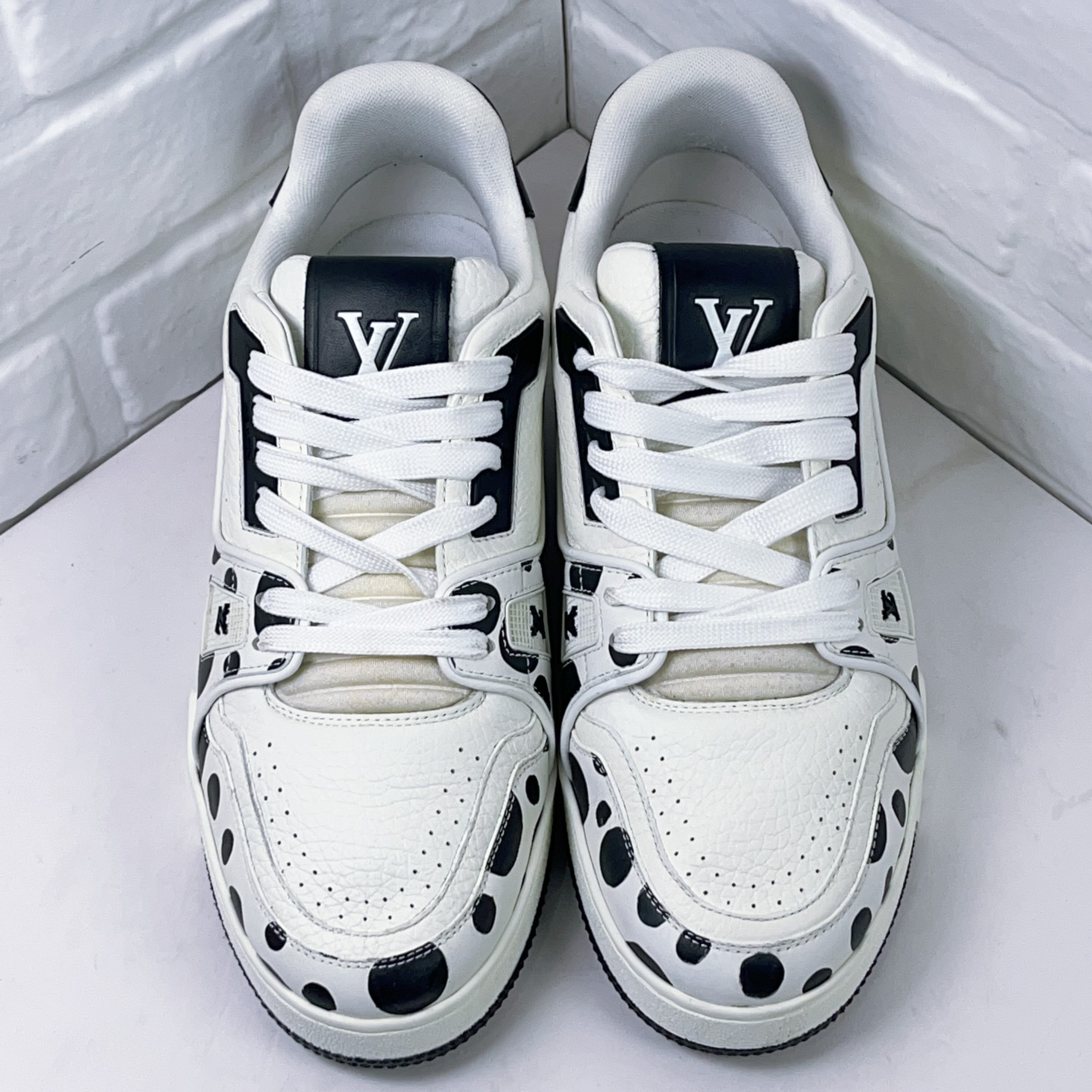 99新 LouisVuitton/路易威登  trainer 黑白波点 欧码6码 40码