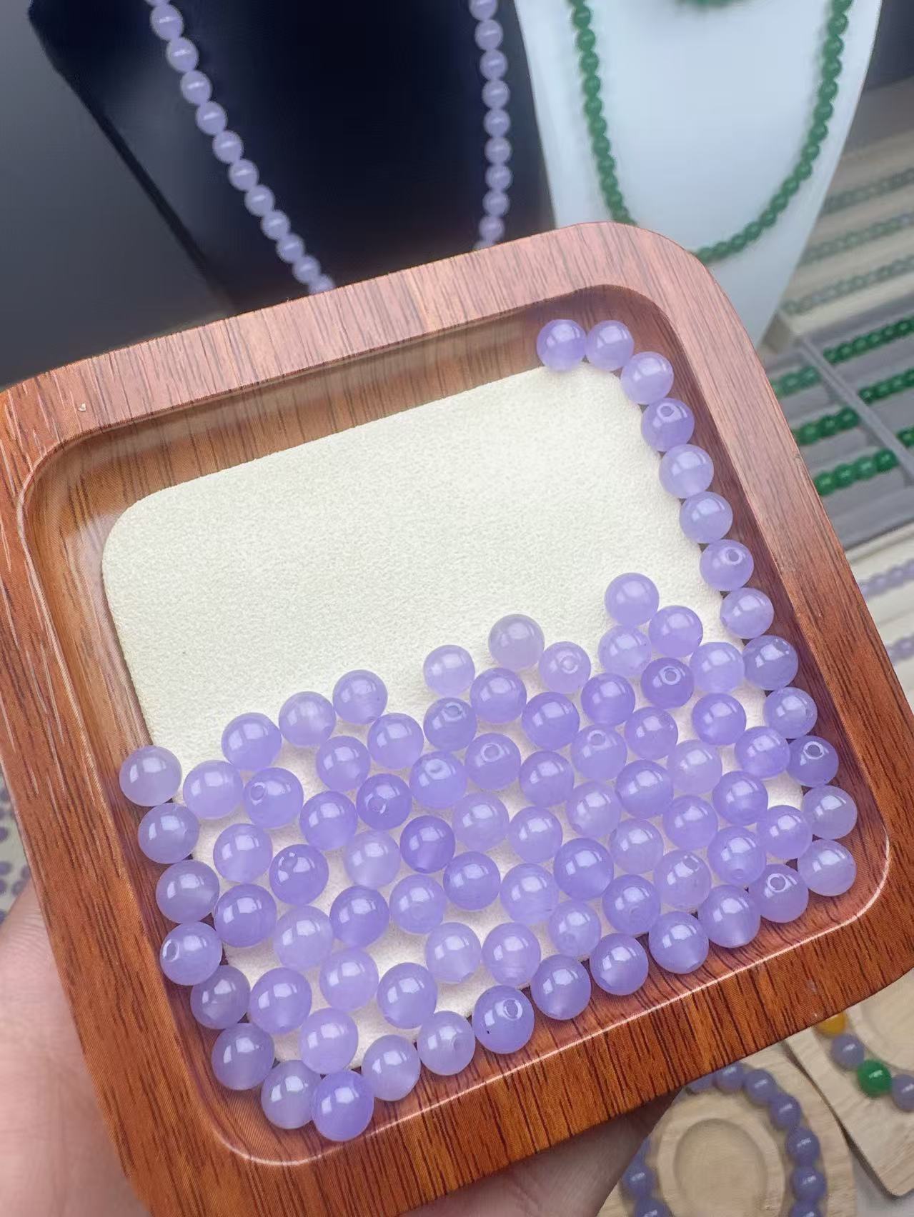 6mm 天然缅料a货 紫罗兰 多样性发其一