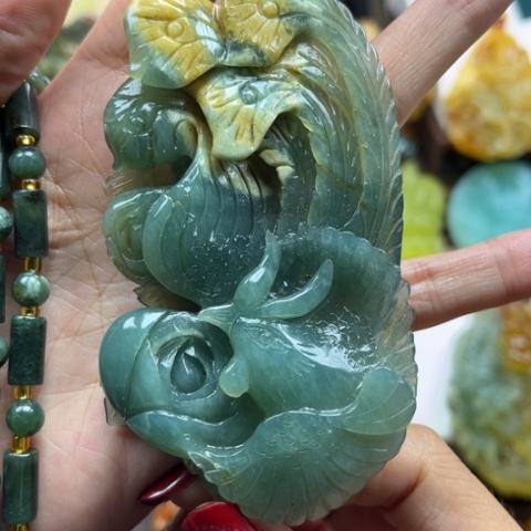 岫玉挂件未镶嵌挂件