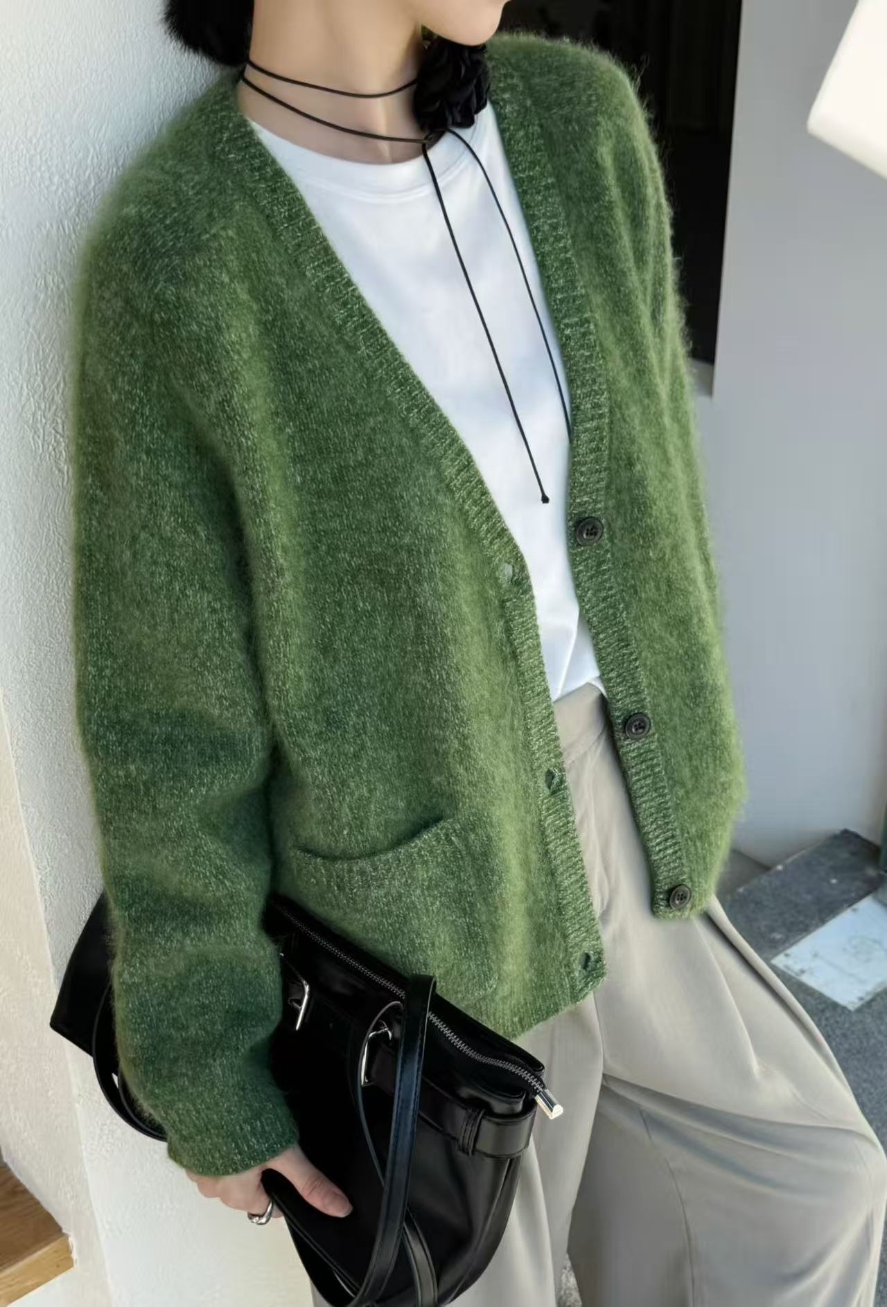 【璇致物深圳店】森野云絮松驰慵懒针织外套34121