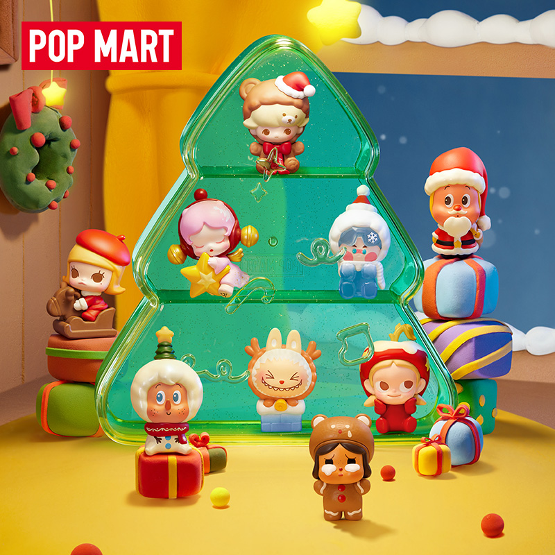 【新品】泡泡玛特泡泡萌粒 圣诞礼物派送中系列公仔套盒