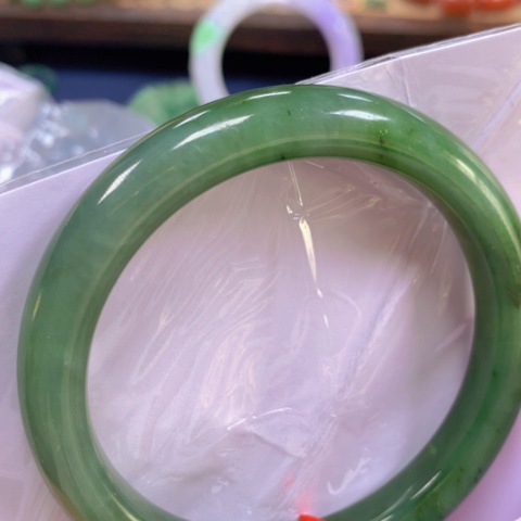 【闪购商品】和田玉（碧玉）手链未镶嵌沉***和田